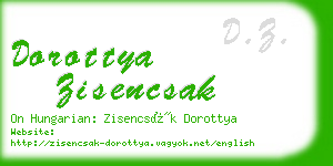 dorottya zisencsak business card